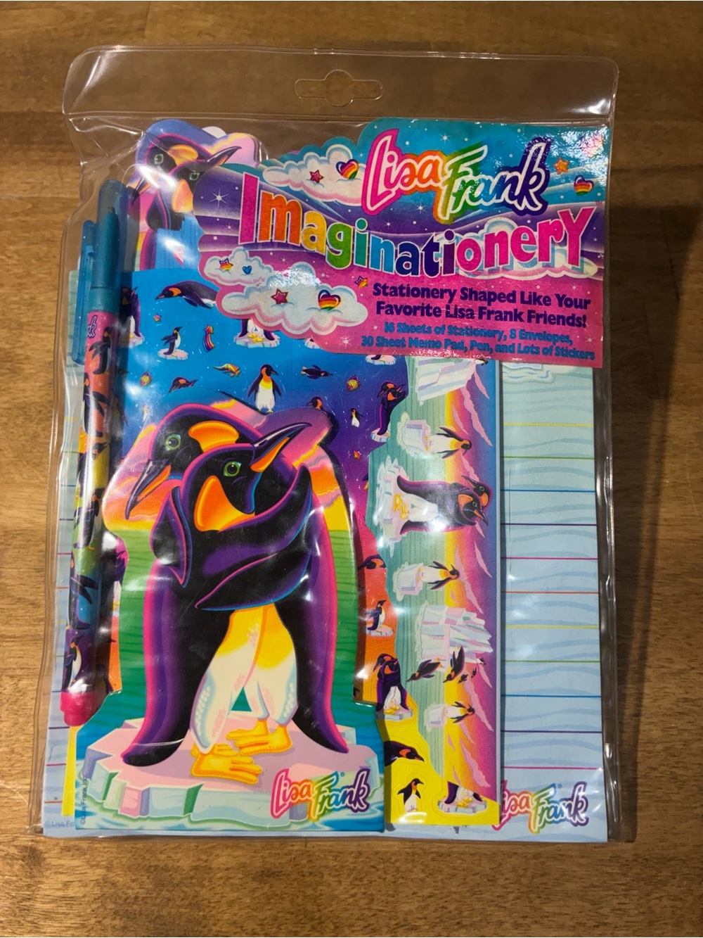 Vintage Lisa Frank Imaginationery Penguin Stationery Set 90s Sealed